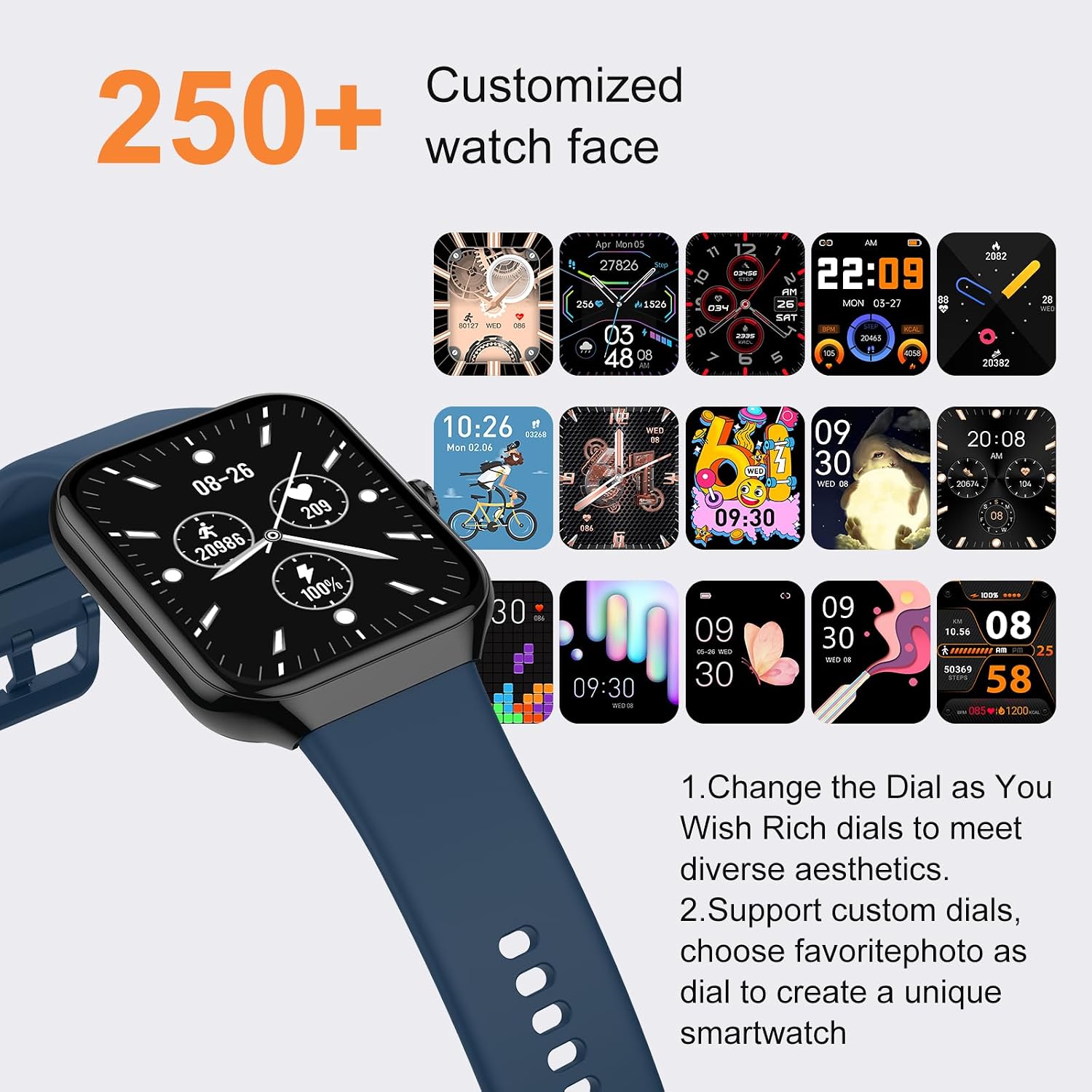 Thumbnail 4 de Smart Watch for Men & Women with Bluetooth Calling and 1.96” HD Display