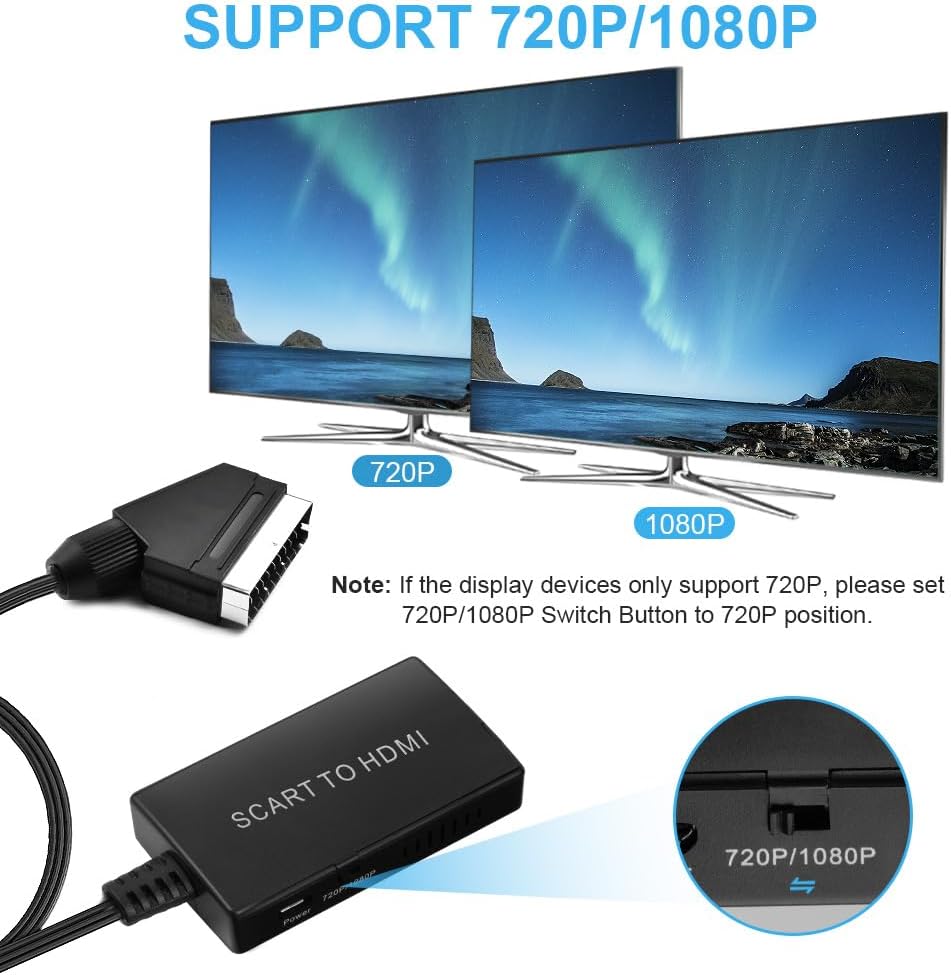 Thumbnail 4 de AXFEE Scart to HDMI High Definition Converter