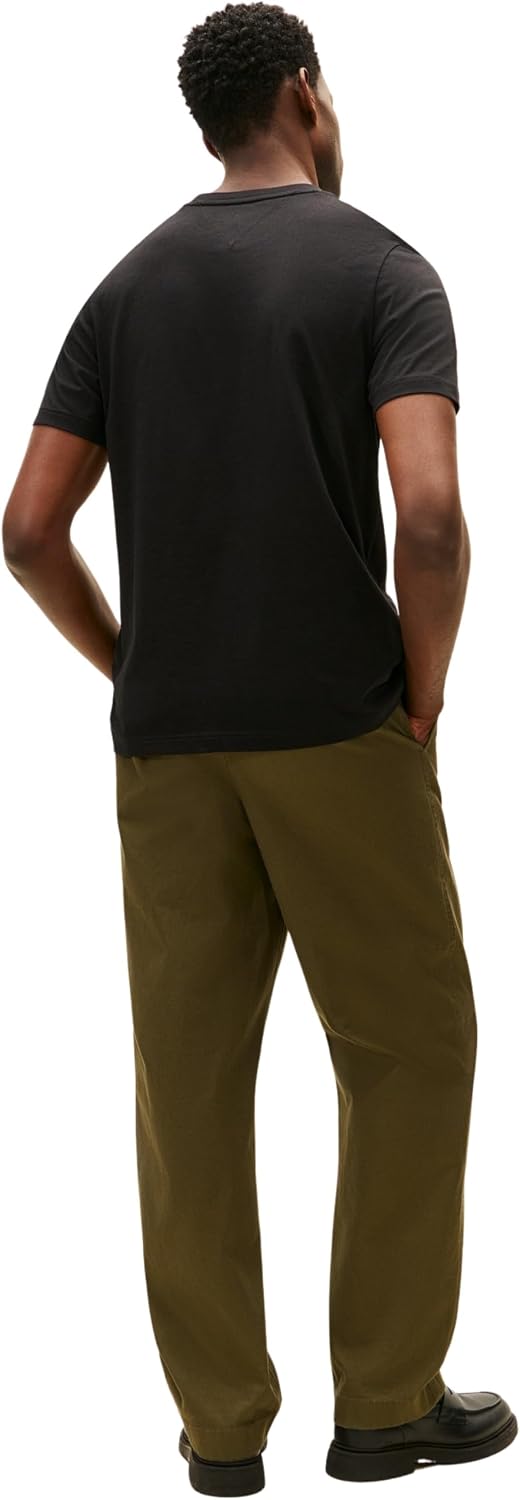 Detalle de Tommy Hilfiger Herren Brand Love Small Center Tee Mw0mw41453 S/S T-Shirt (1er Pack)