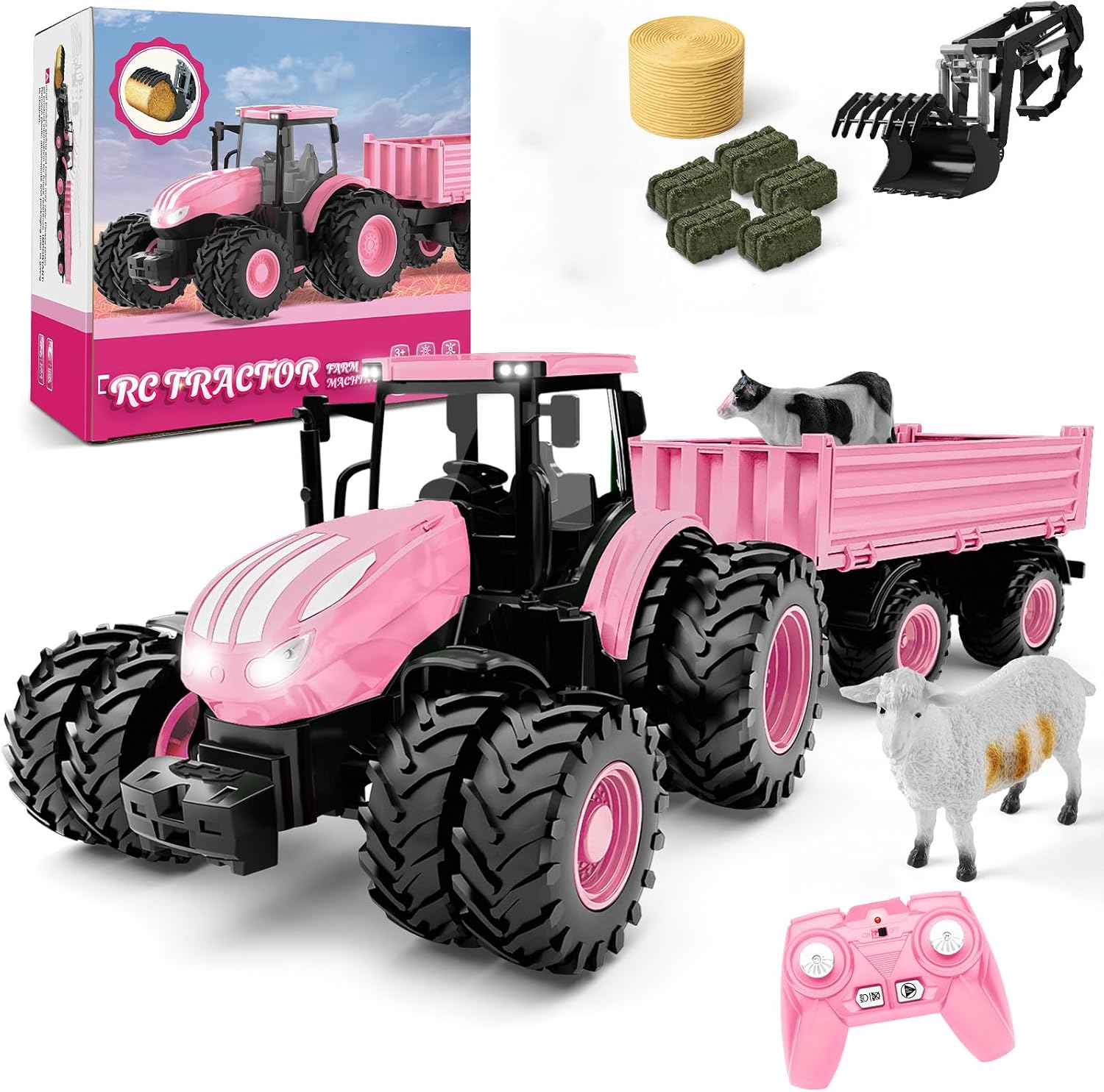 Detalle de NOKA remote-control tractor and trailer set