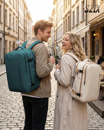 Thumbnail 2 de SZLX Mochila de viaje de cabina 40x30x20 (Ryanair/Vueling/Wizz Air) con apertura 180° y compartimentos para portátil