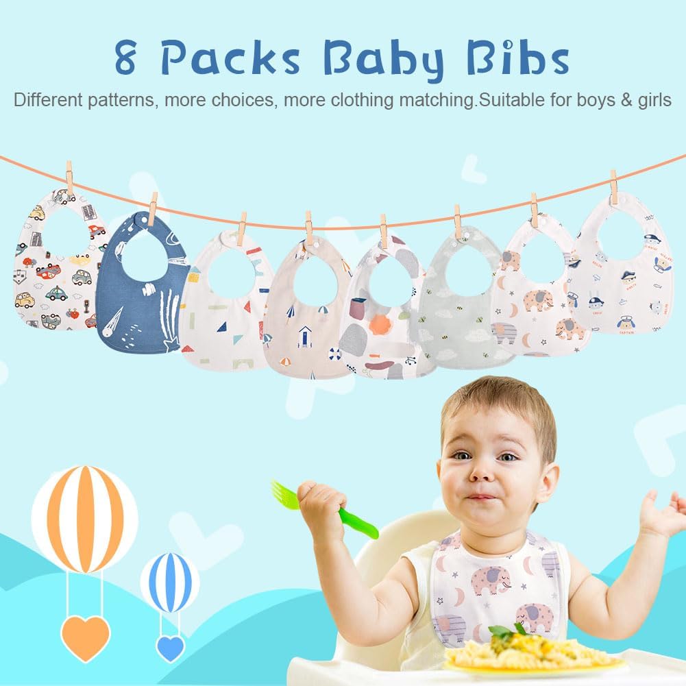 Thumbnail 5 de Vicloon Baby Lätzchen 8er Set