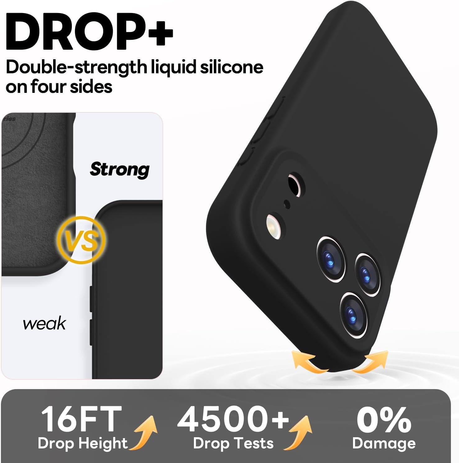 Detalle de Vooii Magnetic Case for iPhone 17 Pro Max (6.9", Stone) – Premium Liquid Silicone with Integrated Camera Protection