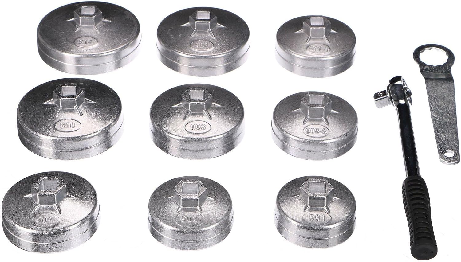 Detalle de SIXTOL MECHANIC OIL WRENCH 23 – zestaw kluczy do filtrów oleju, 1/2