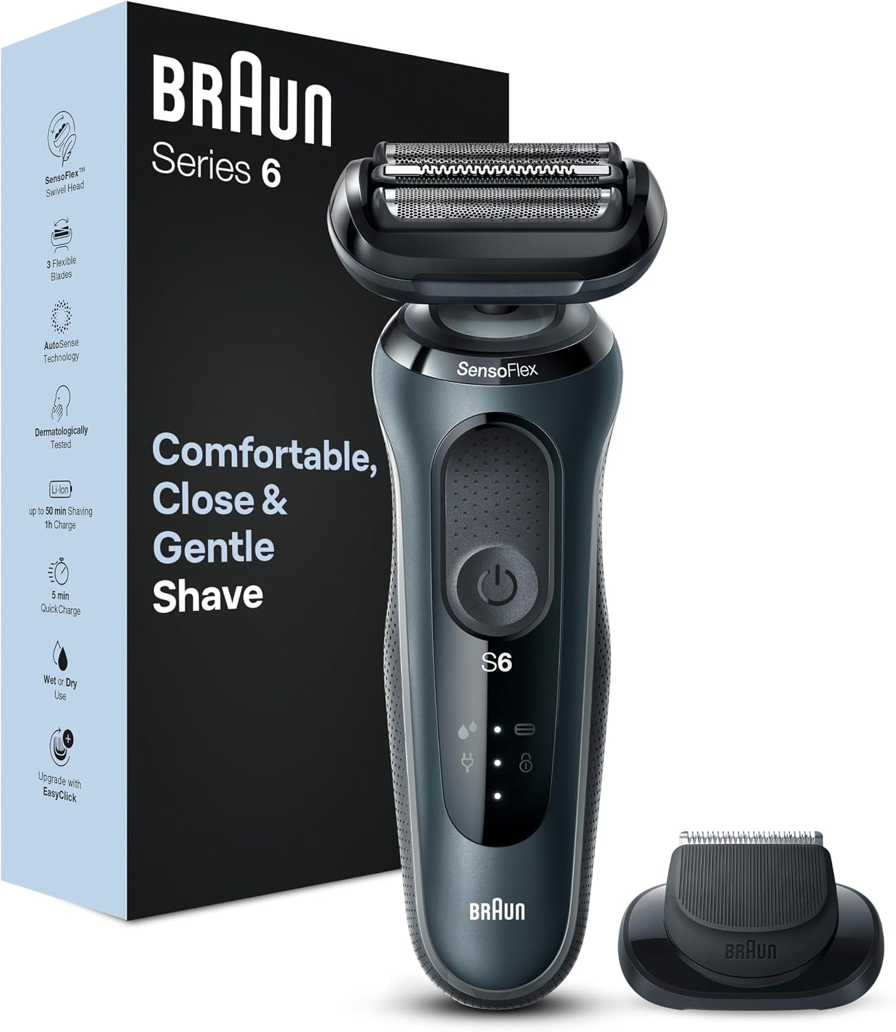 Detalle de Braun Series 6 regolabarba 3 settimane 🪒
