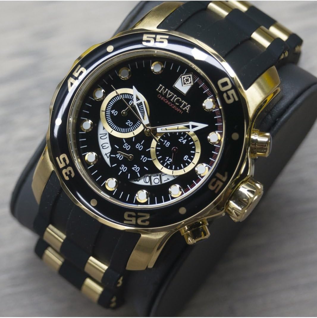 Detalle 2 de Invicta Pro Diver 6981 — Montre homme quartz, acier inoxydable, 48 mm