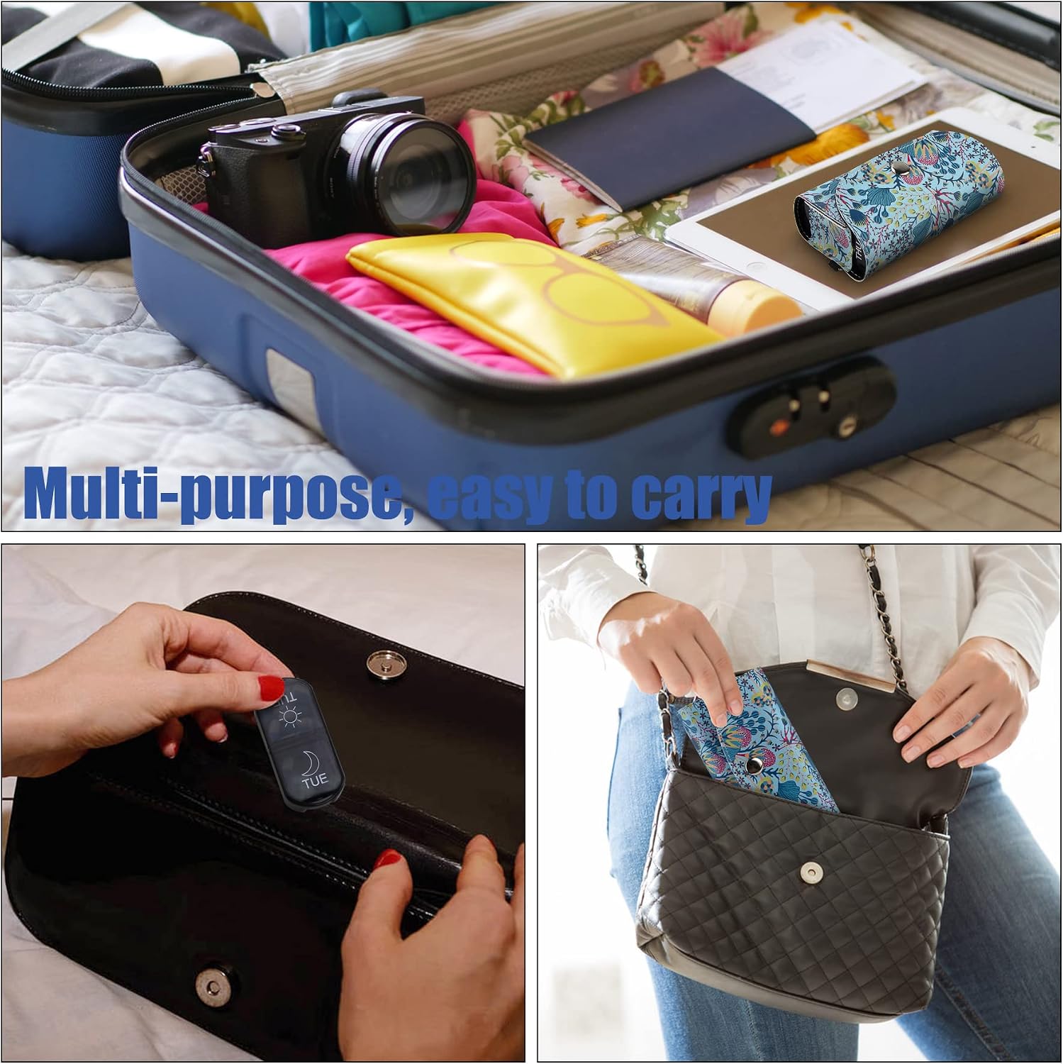 Thumbnail 5 de BVYA Iris202303301740C Weekly Pill Organizer with Printed Travel Case