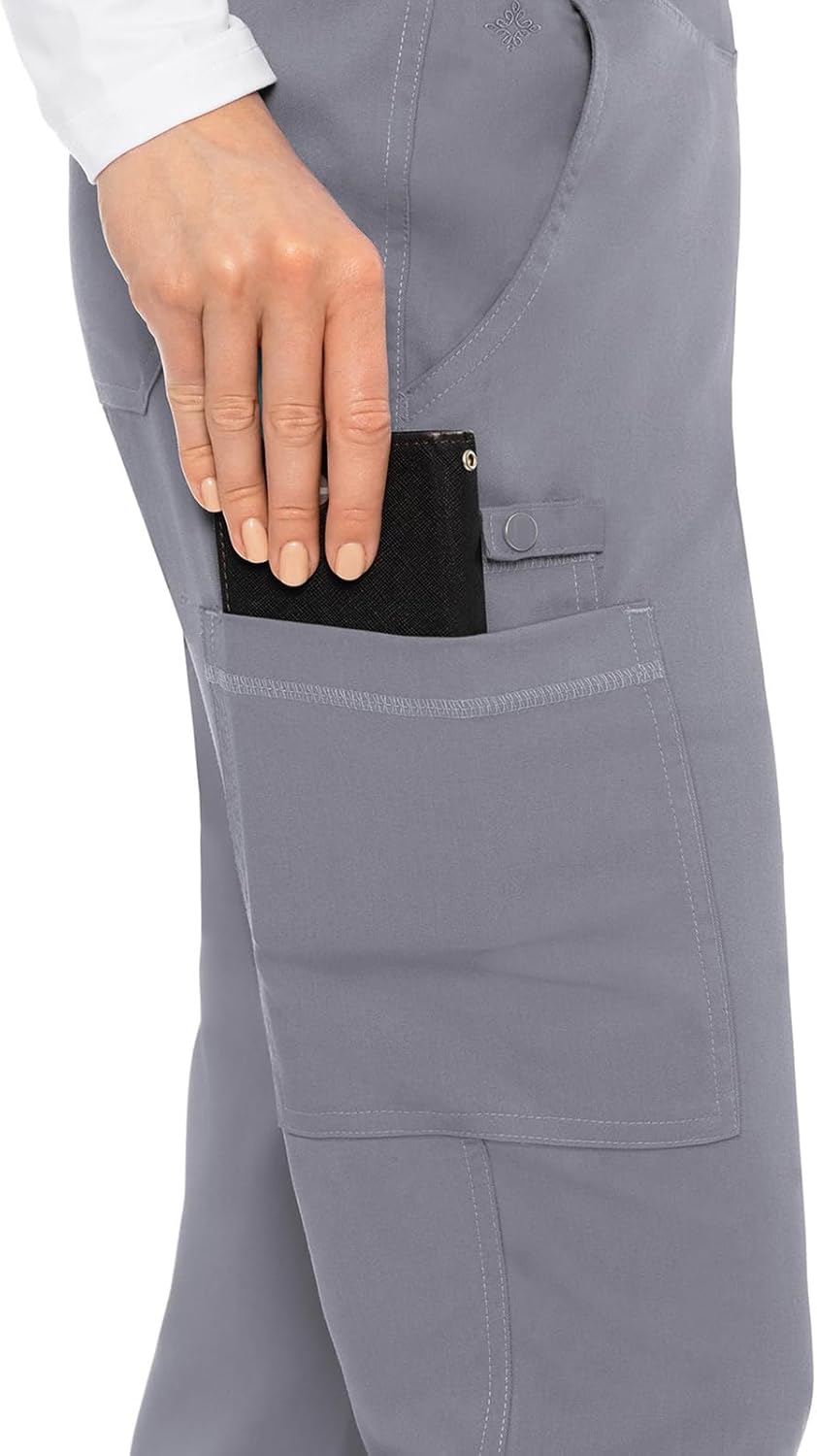 Thumbnail 3 de Med Couture Women's Yoga Pull-On Pant with 7 Pockets (MC7739) — Ultra-Soft Rib-Knit Waistband and 2-Way Stretch