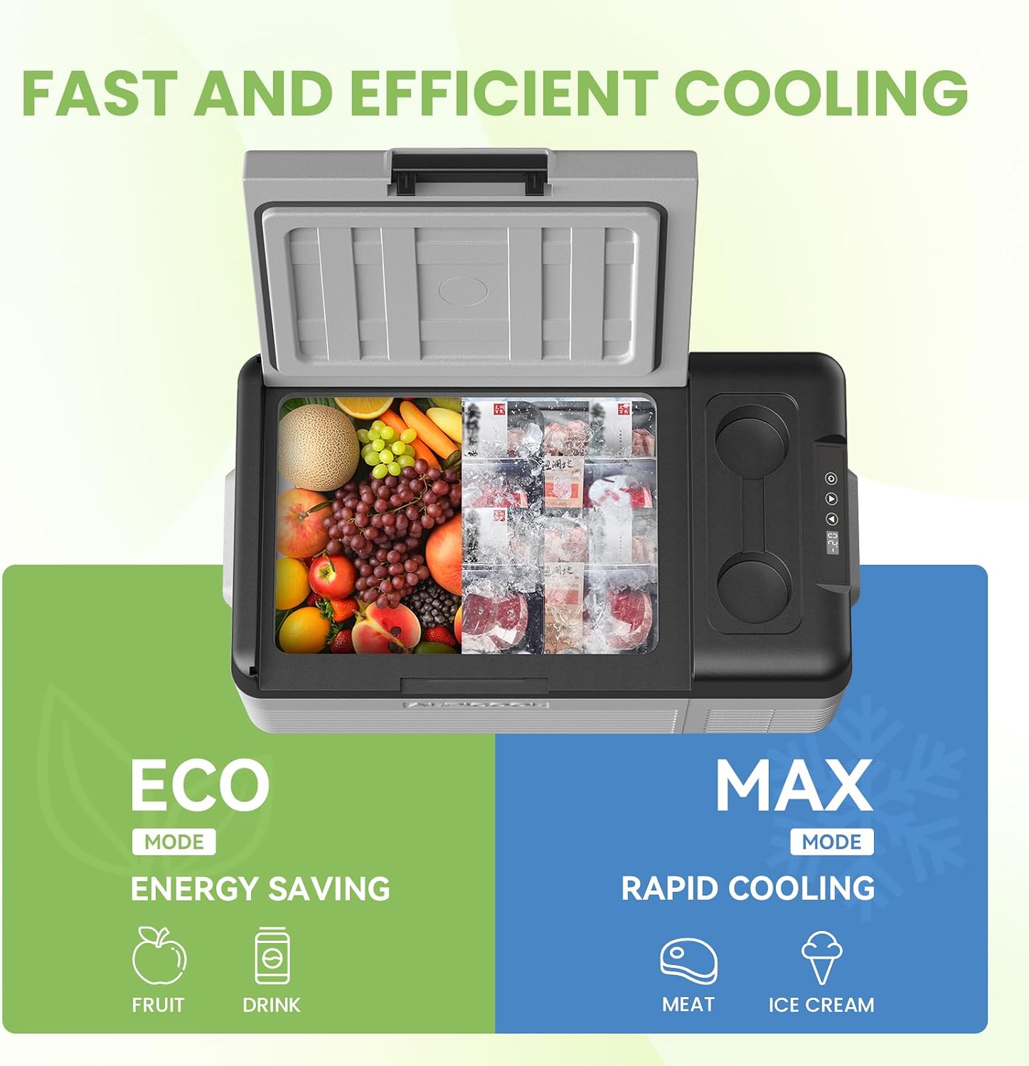 Detalle 2 de Alpicool CL15 15L Compressor Car Refrigerator – Compact, Quiet and Reliable On the Move