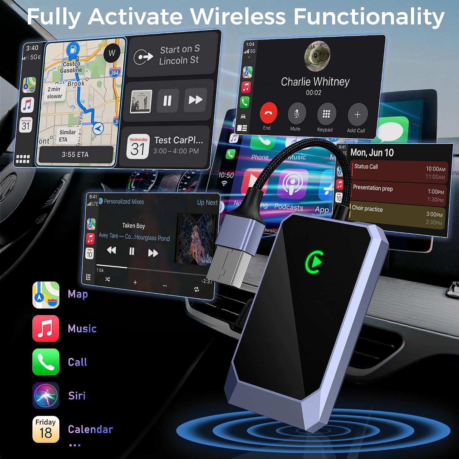 Detalle 2 de Wireless Android Auto Adapter for Android 10+