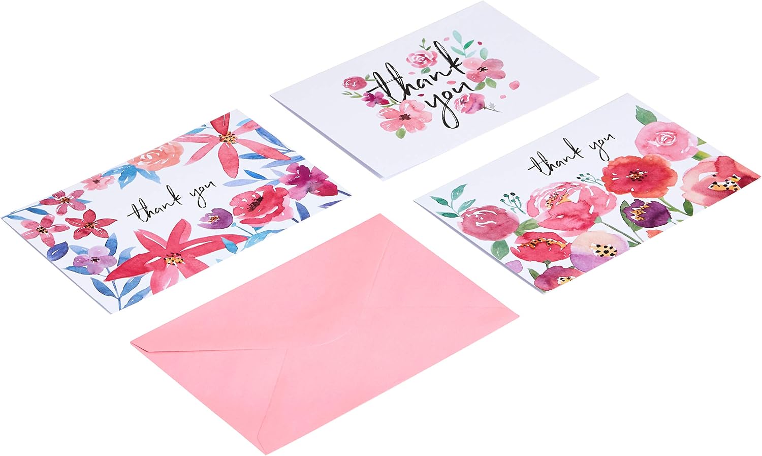 Thumbnail 6 de Amazon Basics Thank You Cards and Envelopes, 48 Count – Black/White