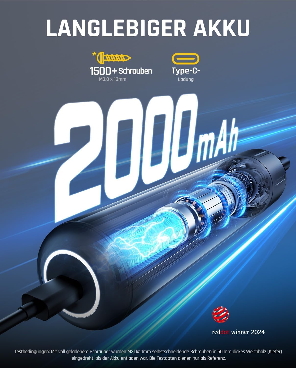 Thumbnail 4 de Fanttik S1 Pro 2000-mAh Elektroschrauber 🛠