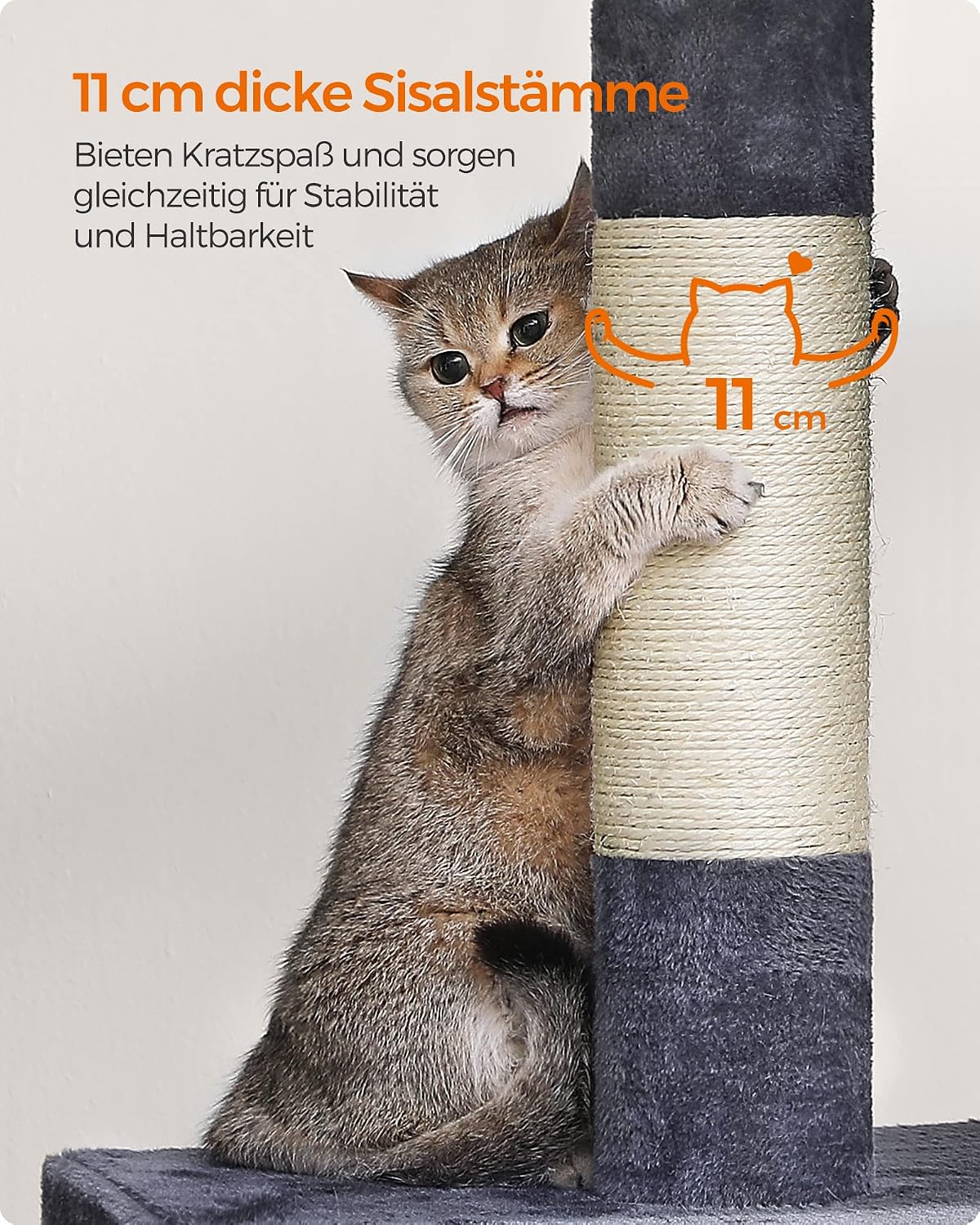 Detalle 2 de Feandrea Kratzbaum 101 cm Katzenbaum XL