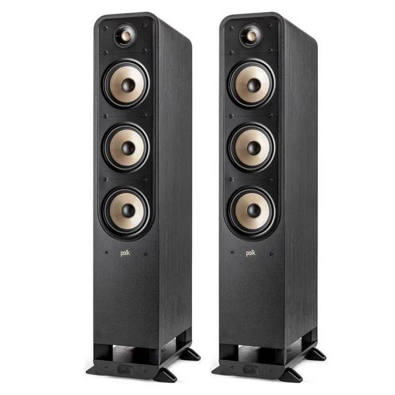 Detalle de Polk Signature Elite ES60 altavoces de suelo negros