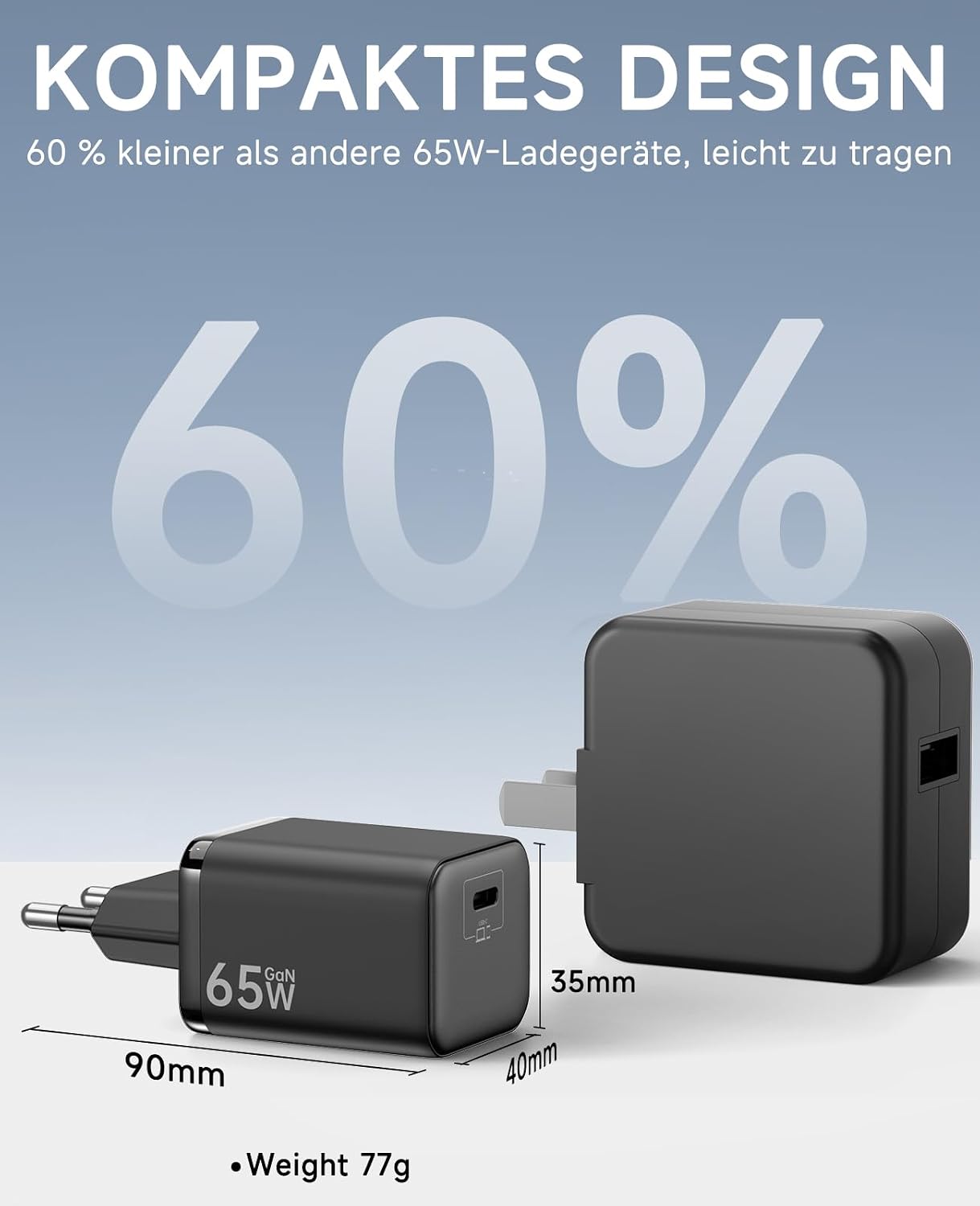 Thumbnail 3 de HYDOOD USB C Ladegerät 65W Schnellladegerät