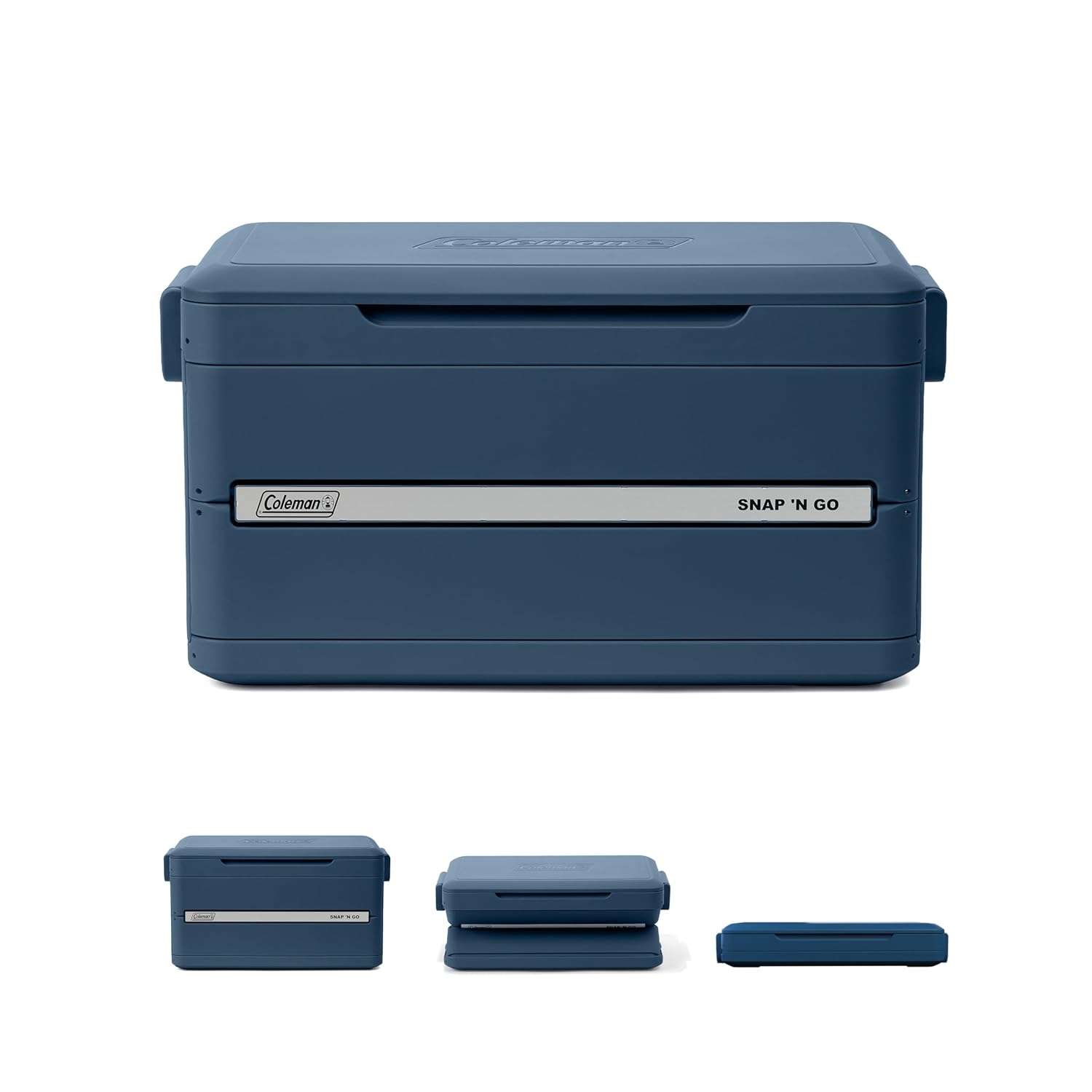 Detalle de Coleman Snap 'N Go 45-Quart Collapsible Hard-Sided Cooler, Sapphire Blue