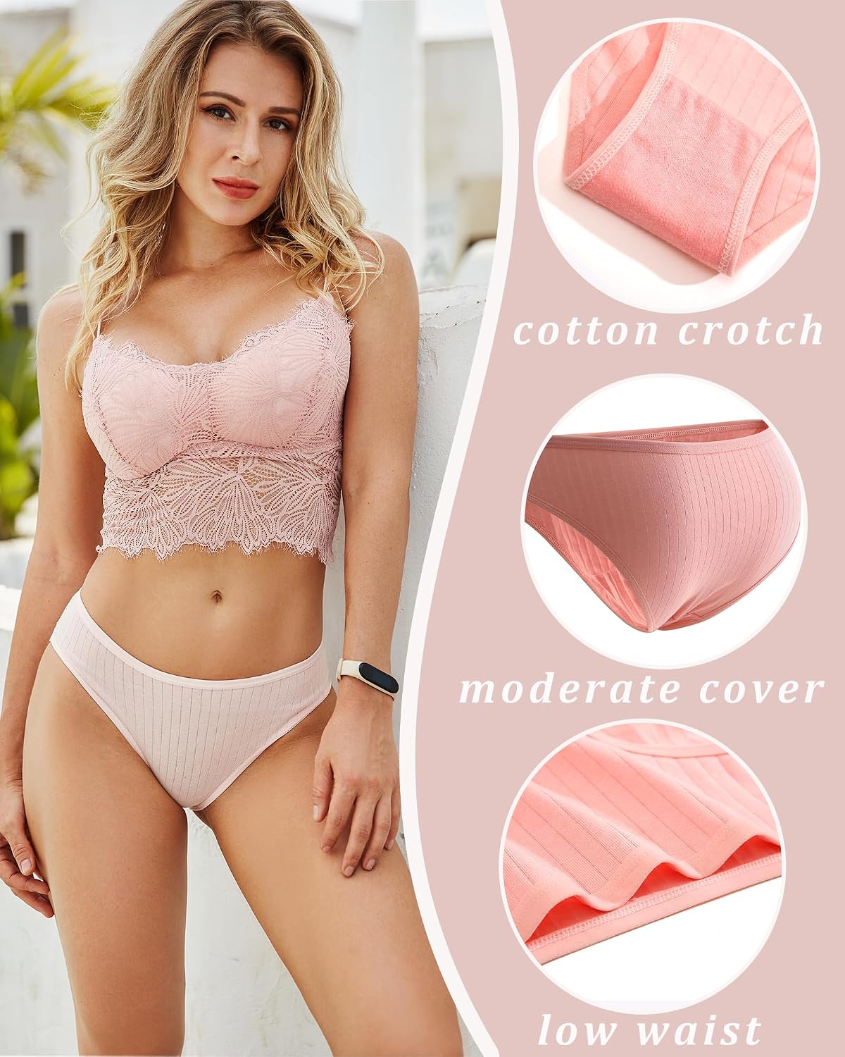 Detalle 1 de FINETOO Cotton Women's Underwear