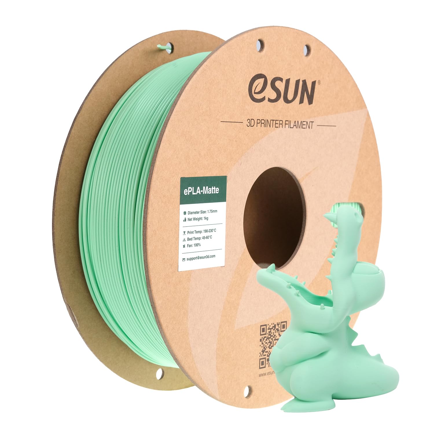 Thumbnail 5 de eSUN Aufgerüstet Matte PLA Filament 1.75mm – Matte Pfirsich Rosa, 1 kg