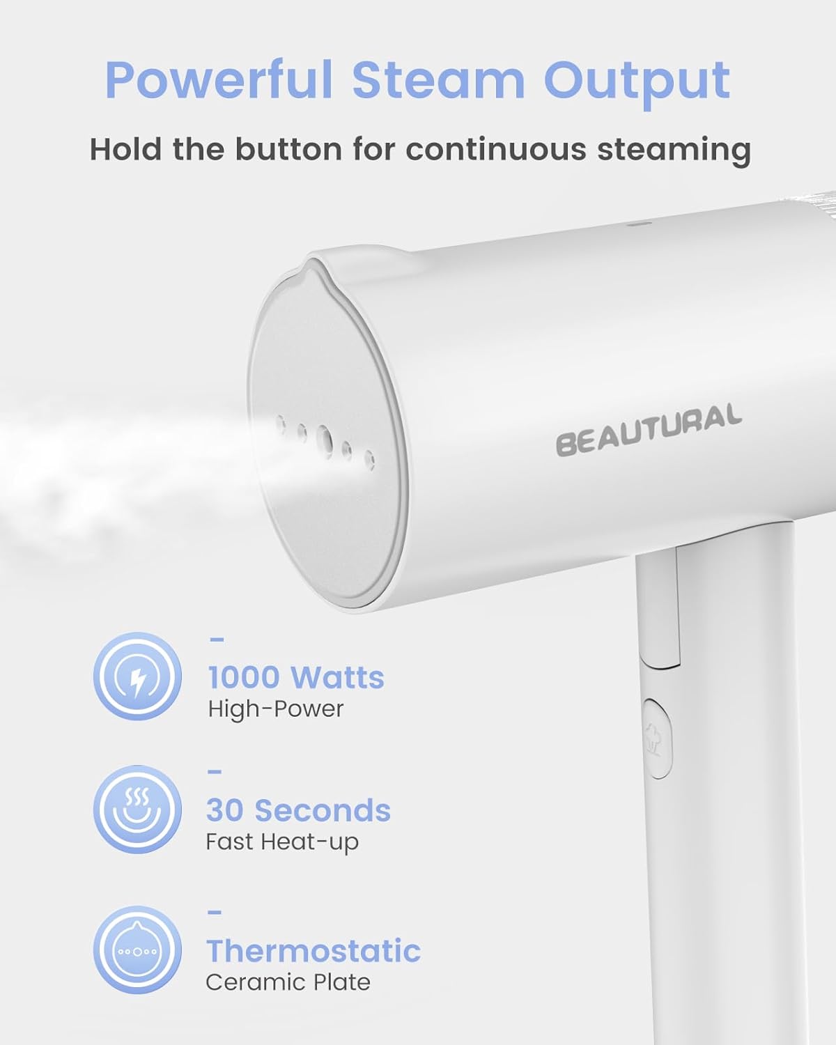 Thumbnail 1 de BEAUTURAL Clothes Steamer 1000 W