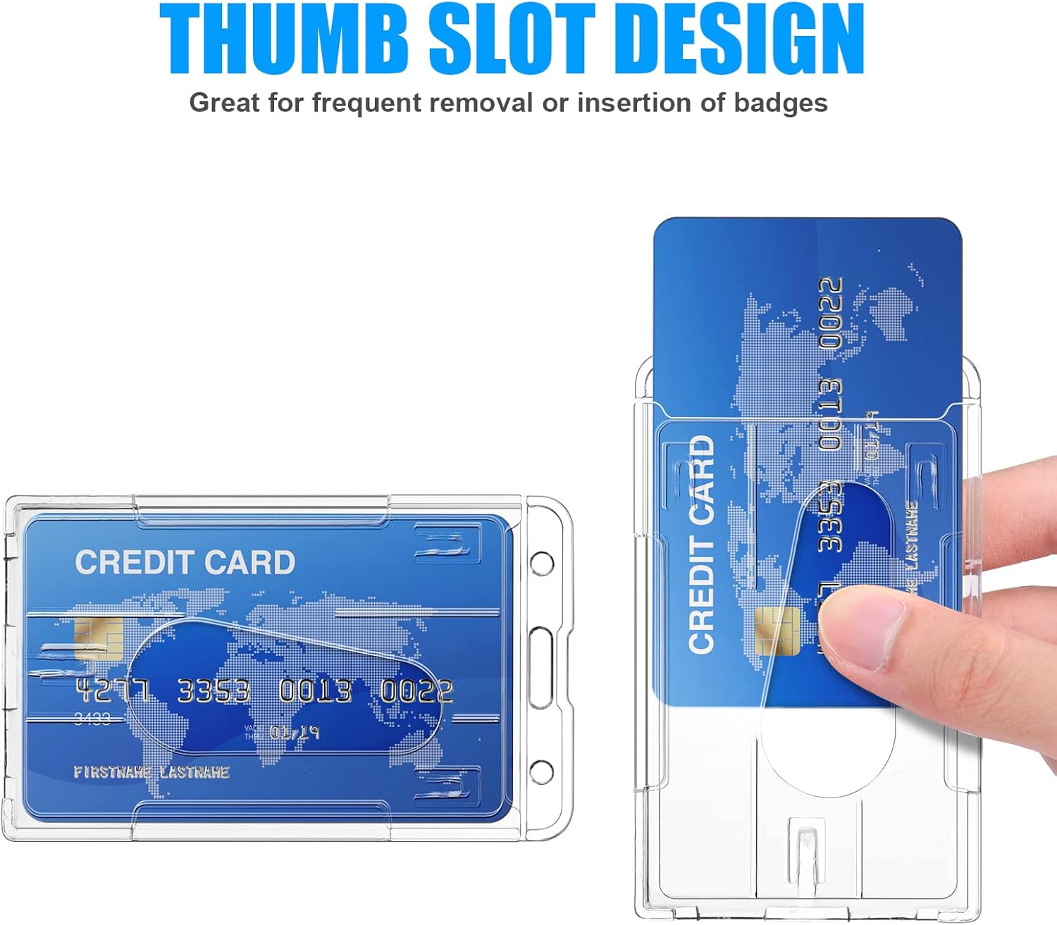 Thumbnail 2 de Vicloon Porta Badge verticale 10x6 cm 🎫