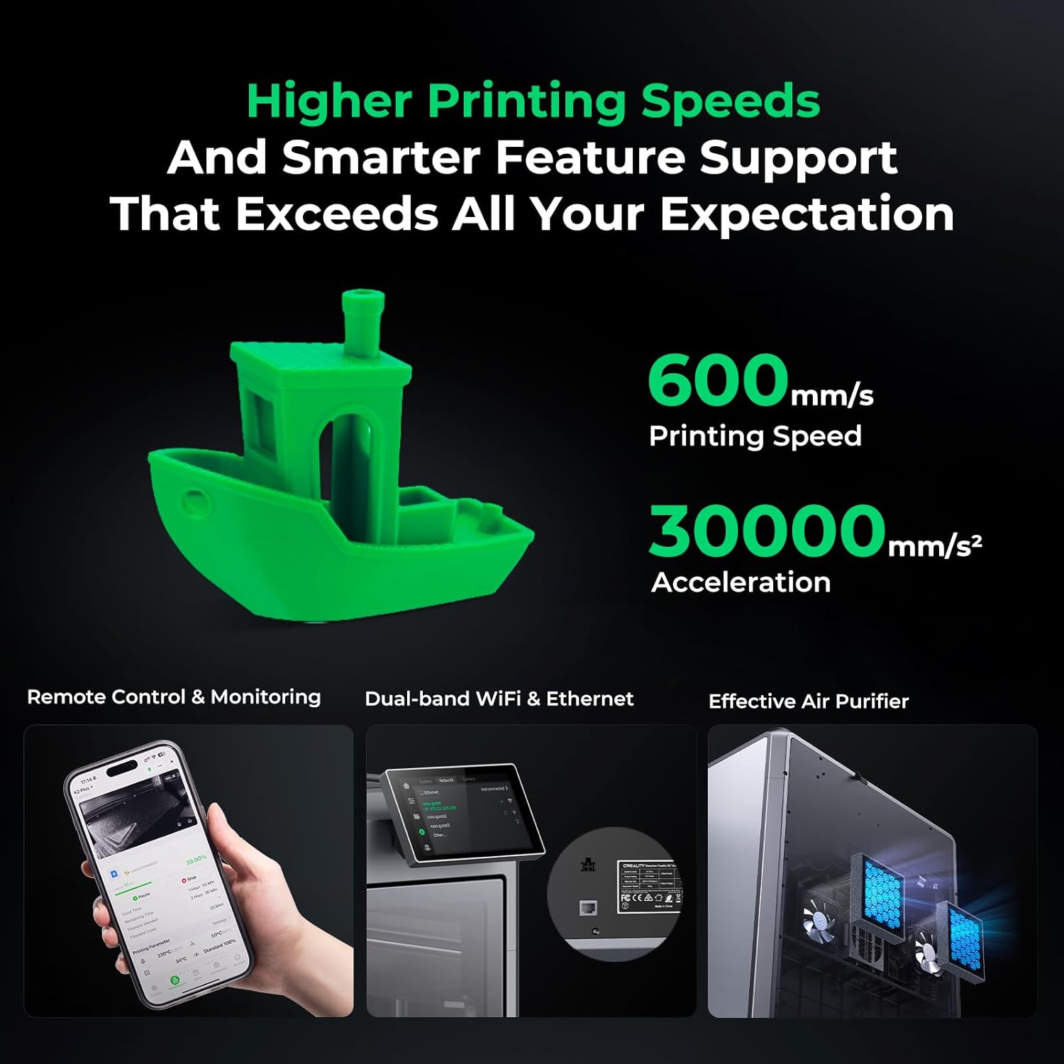 Thumbnail 3 de Creality K2 Plus Combo 3D Printer for Multi-Color Printing (CFS, 600mm/s, Auto-Leveling)