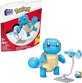 Detalle de MEGA Construx Pokémon Squirtle 180 Piezas de Construcción 🐢