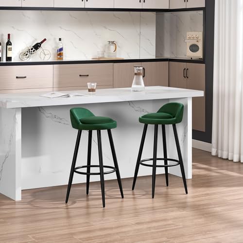 Detalle 2 de WOLTU Taburetes de Bar con Reposapiés y Terciopelo