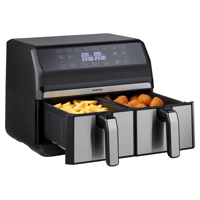 Thumbnail 6 de Inventum Heißluftfritteuse GF800HLD: Zwei Kammern mit Sync- und Duo-Cook-Funktion