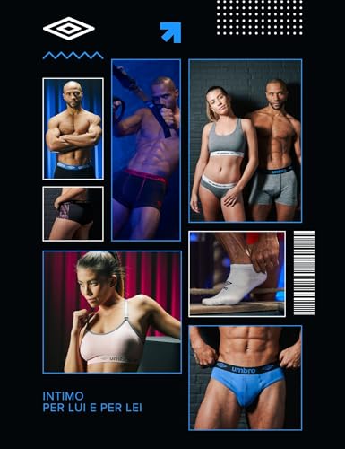 Thumbnail 6 de Umbro Mutande Boxer Uomo 100% Cotone – Set da 5, Nero, M