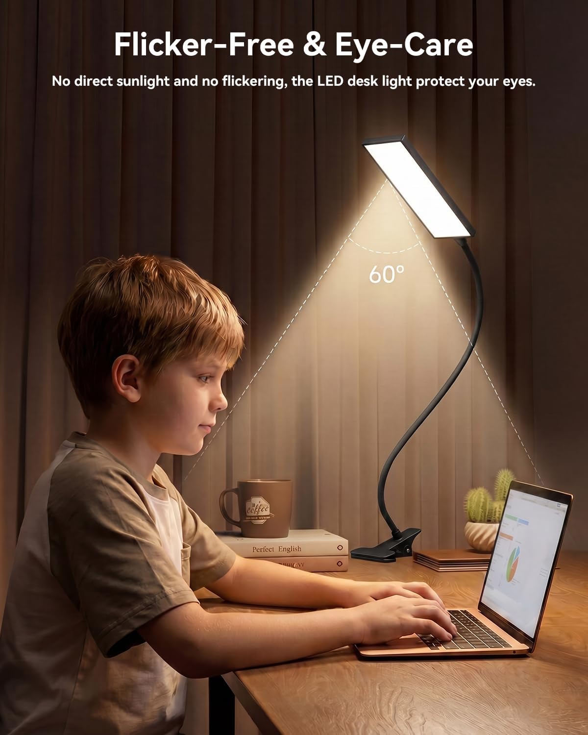 Thumbnail 6 de MONGERY Clamp Desk Lamp with 48 LEDs