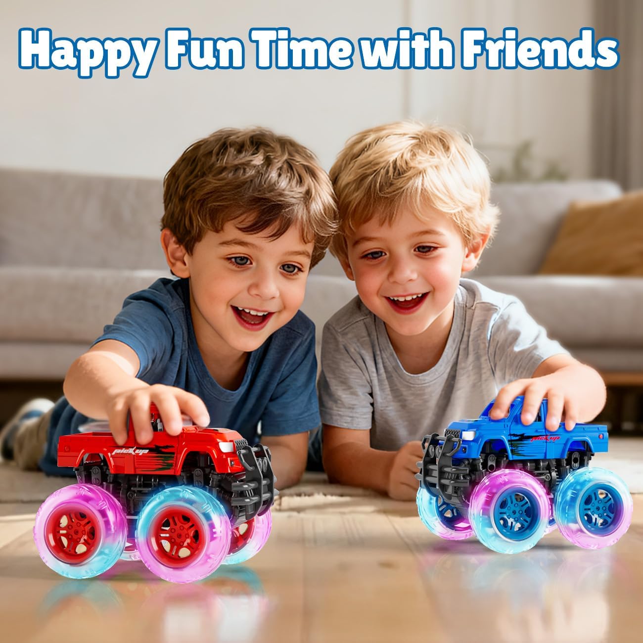Detalle 2 de Winstico Monster Truck Toys 2-pack for toddlers