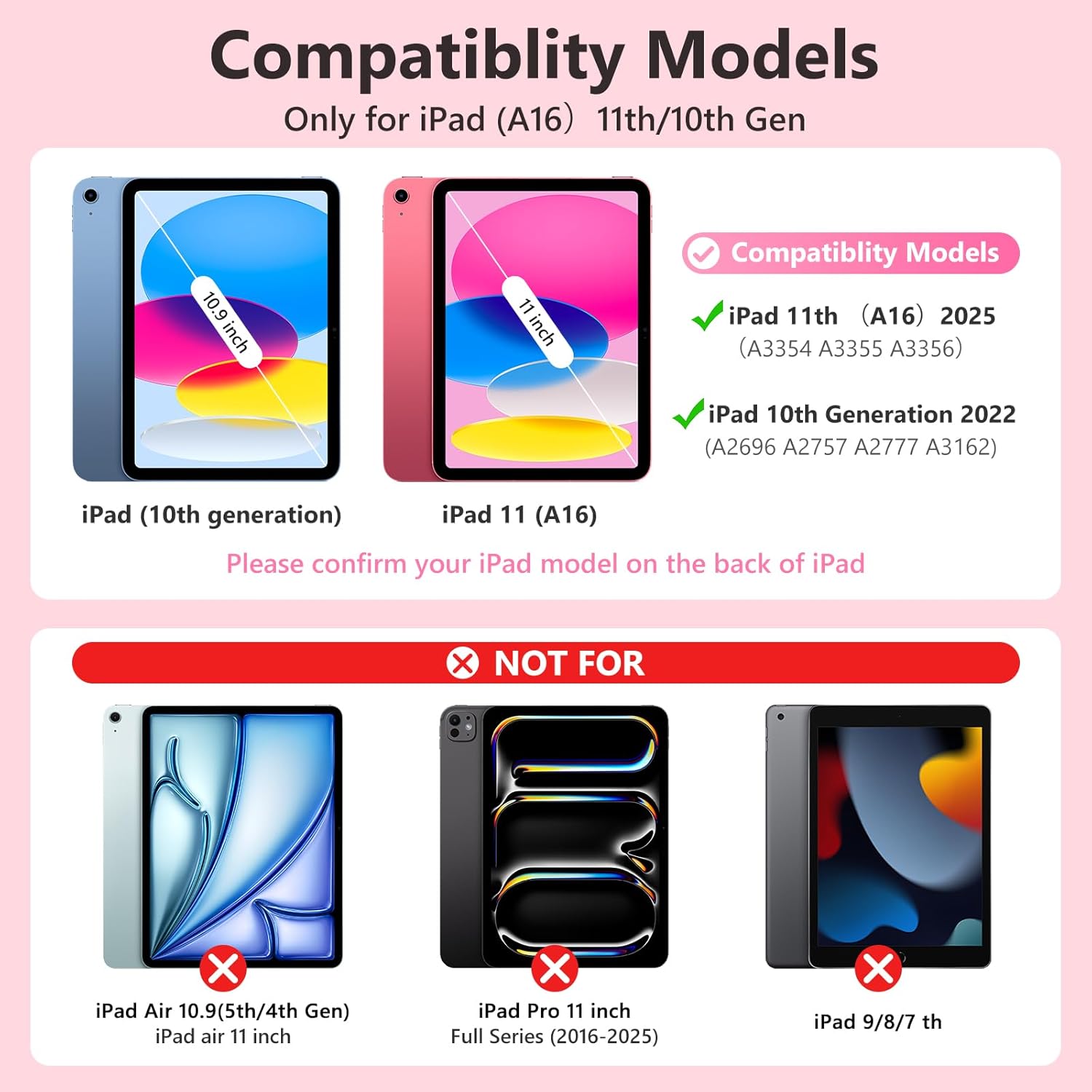 Thumbnail 1 de FUWANG Touch Keyboard Case for iPad (A16) 11th Gen & 10th Gen 10.9" with 360° Rotating Backlit Keyboard and Multi-Touch Trackpad