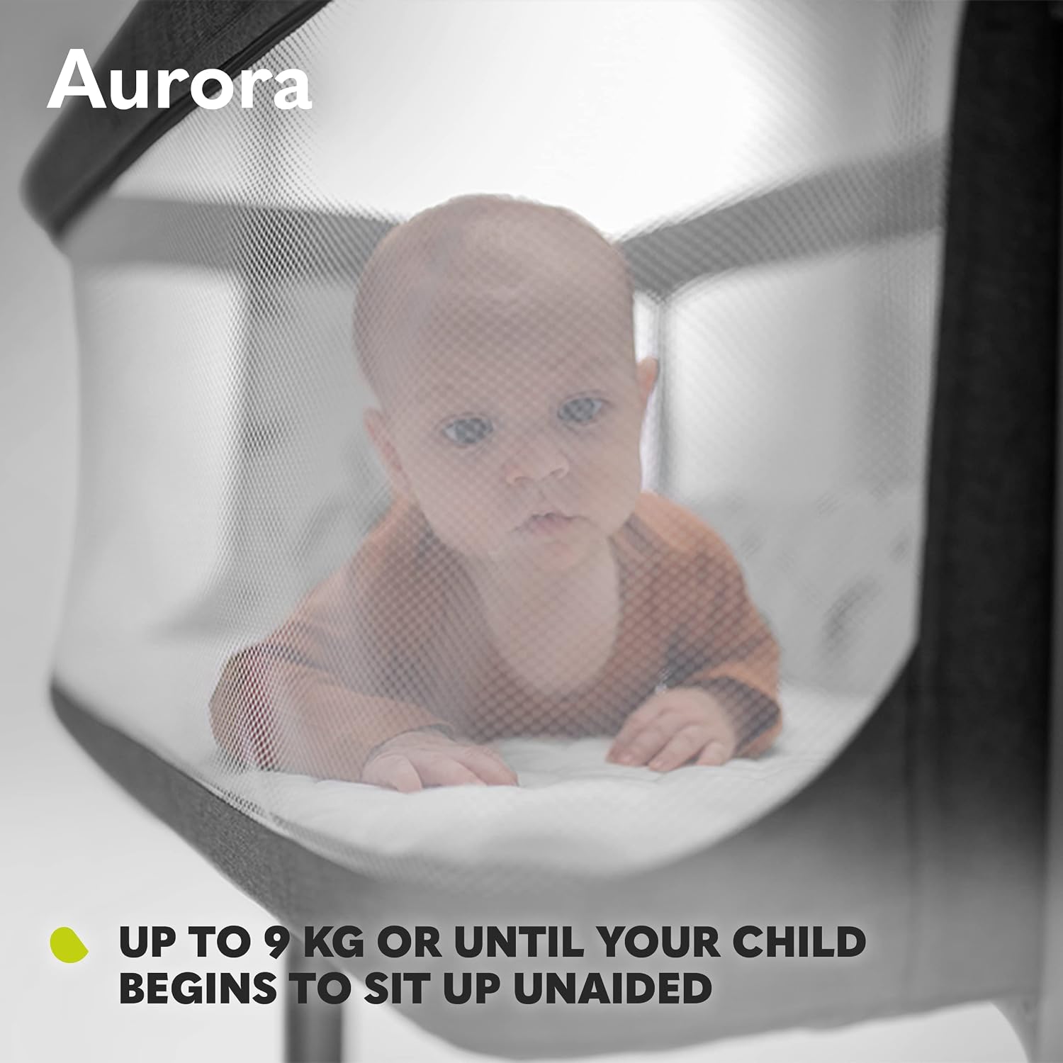 Thumbnail 3 de Lionelo Aurora 3in1 Baby Bedside Cot Co-Sleeper – 0+ to 9kg, Adjustable Height & Incline