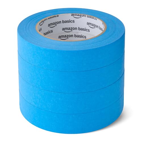 Detalle de Amazon Basics Cinta de pintor 2,3 cm × 55 m, 4 rollos