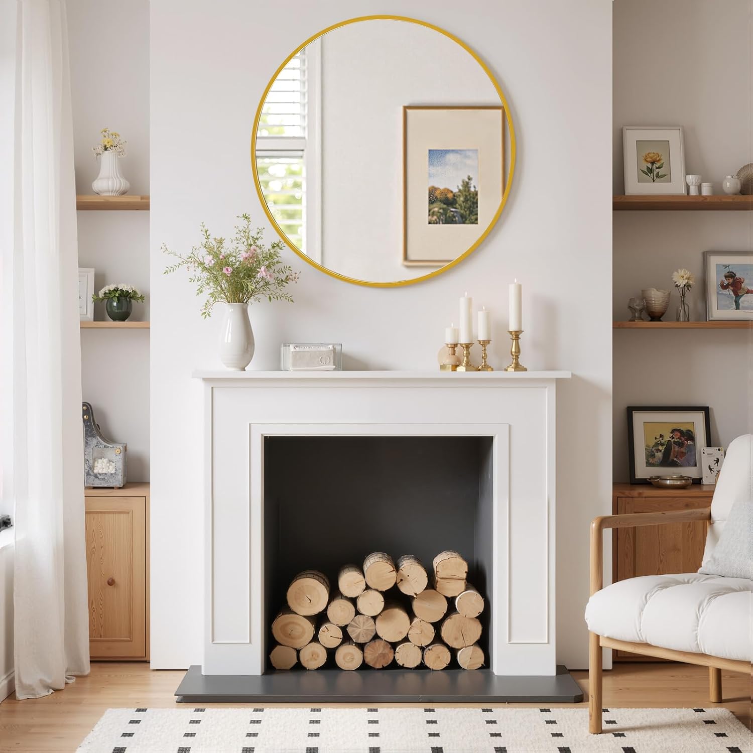 Detalle 2 de Round Wall Mirror 24-Inch