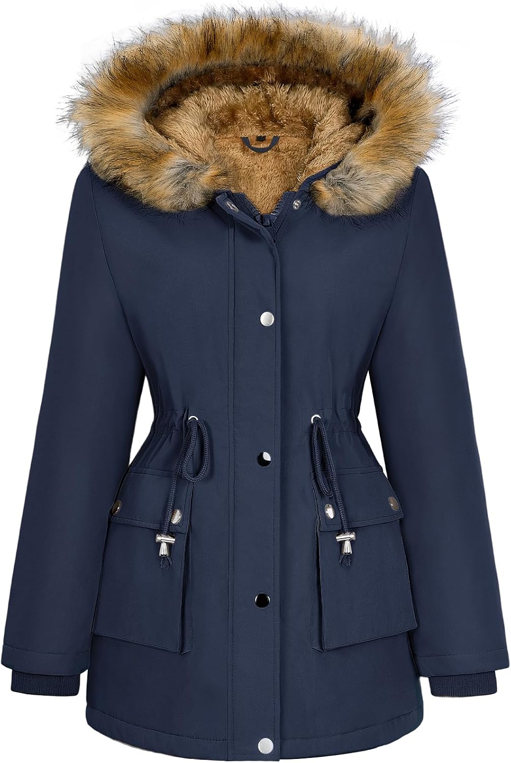 Detalle de Xnova NIC25032_MF dameswinterparka met fleecevoering en capuchon