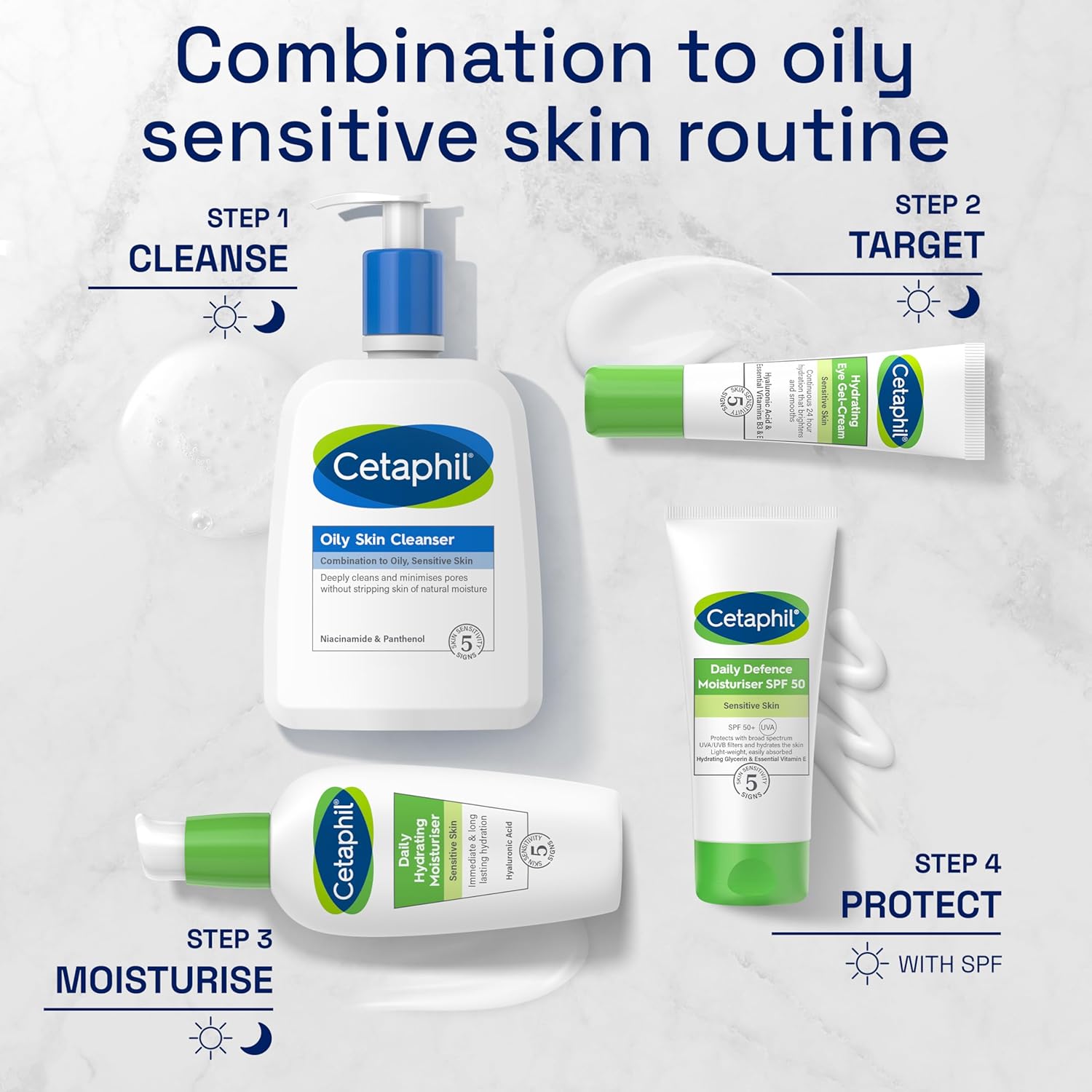 Thumbnail 5 de Cetaphil Oily Skin Cleanser (236ml) with Niacinamide – gel face wash for combination to oily, sensitive skin