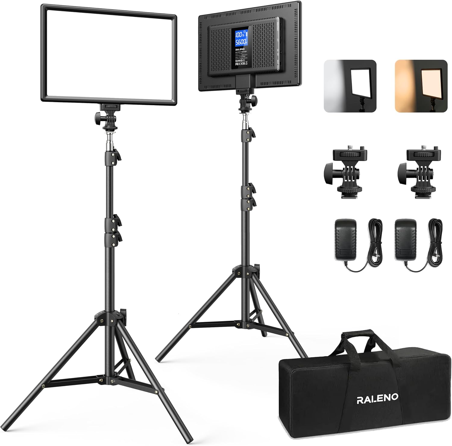 Detalle de RALENO LED Videoleuchte 8000mAh