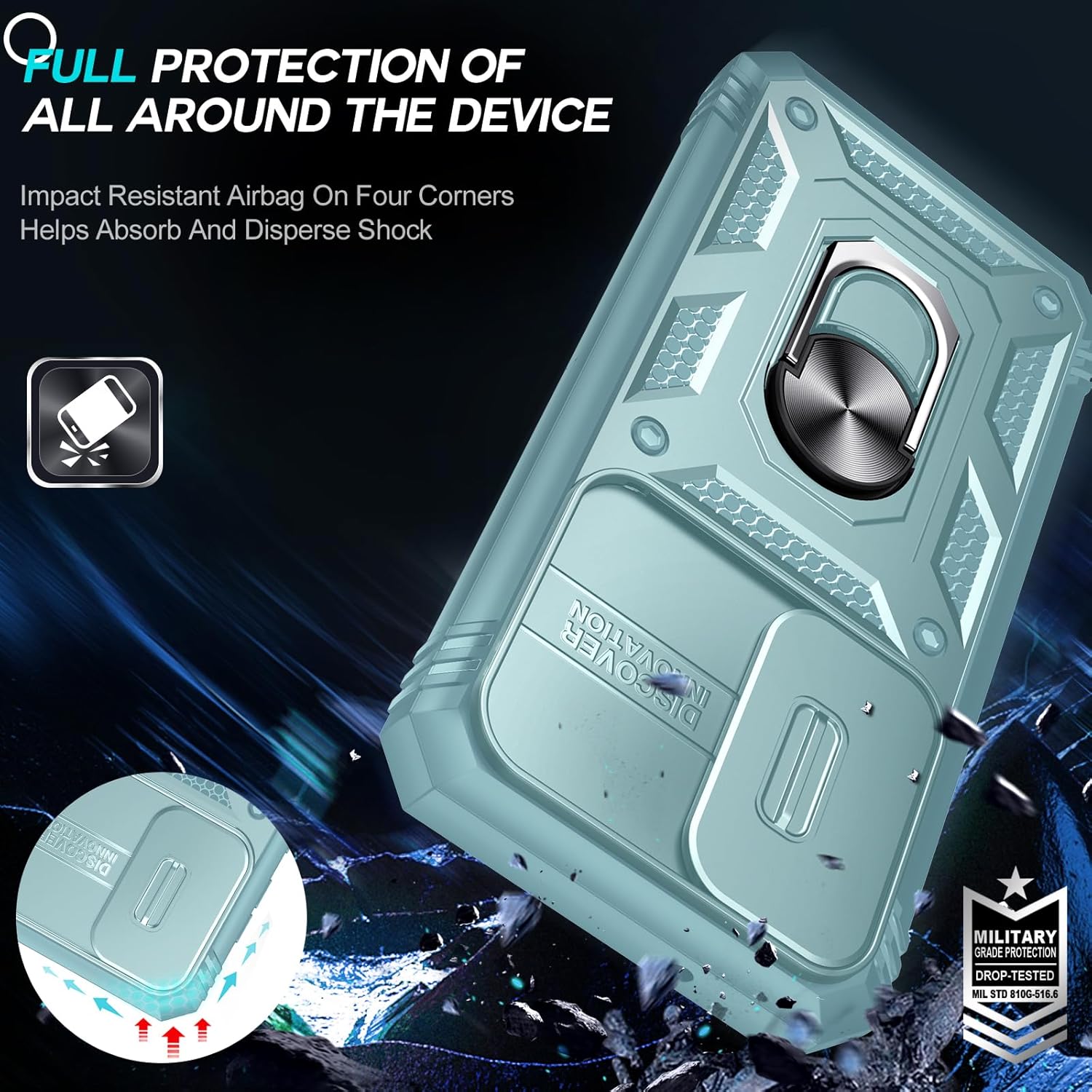 Thumbnail 6 de LeYi Samsung S23 Case with Ring Kickstand