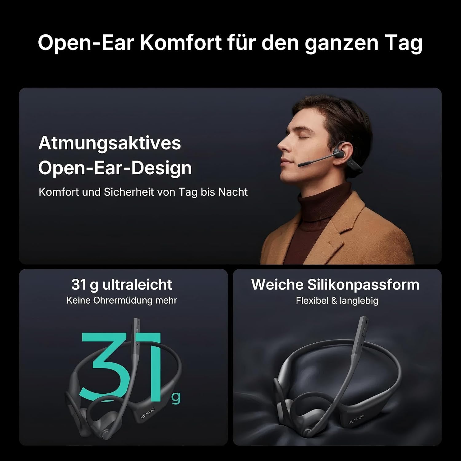 Detalle de Nuroum OpenEar Pro 2 mit ENC 15 Std