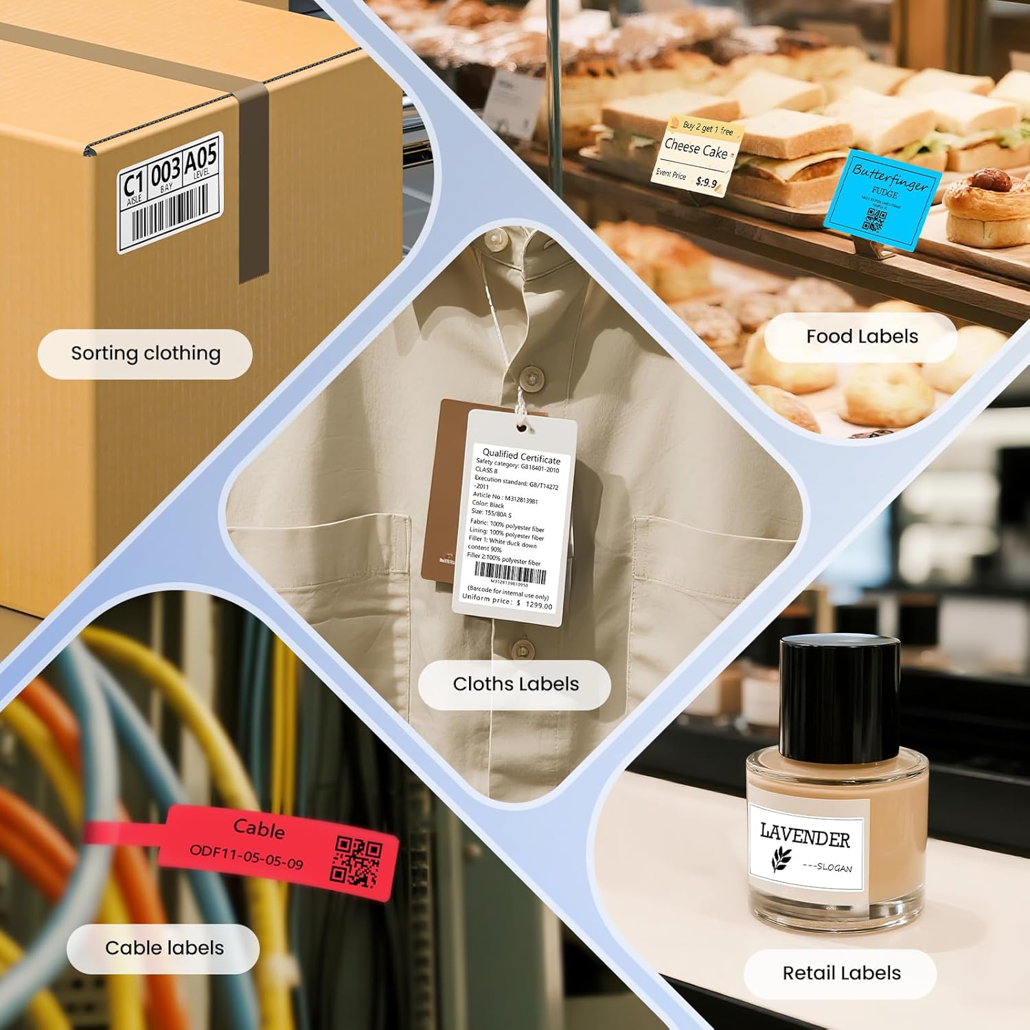 Thumbnail 2 de CLABEL 221B mini stampante etichette termica portatile Bluetooth per codici a barre e adesivi