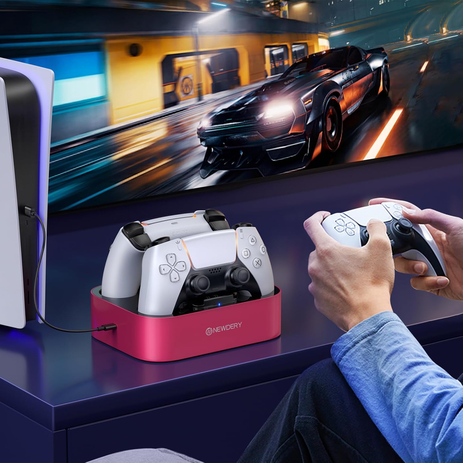 Thumbnail 6 de NEWDERY PS5 Controller Charger Station for DualSense