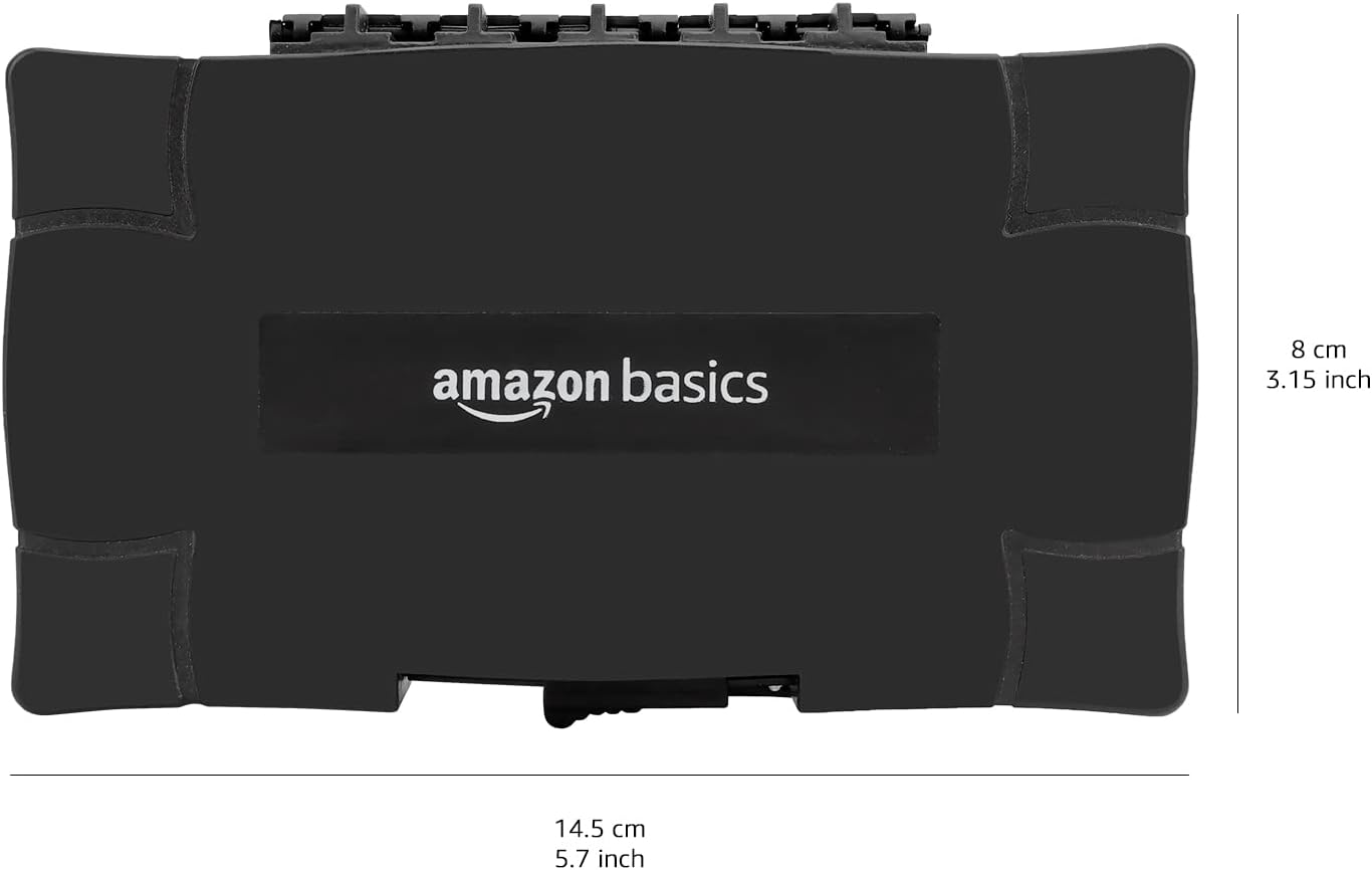 Thumbnail 5 de Amazon Basics High Speed Steel Wood Drill Bits Set, Titanium Coated (14 Pieces) – 1.5–10 mm