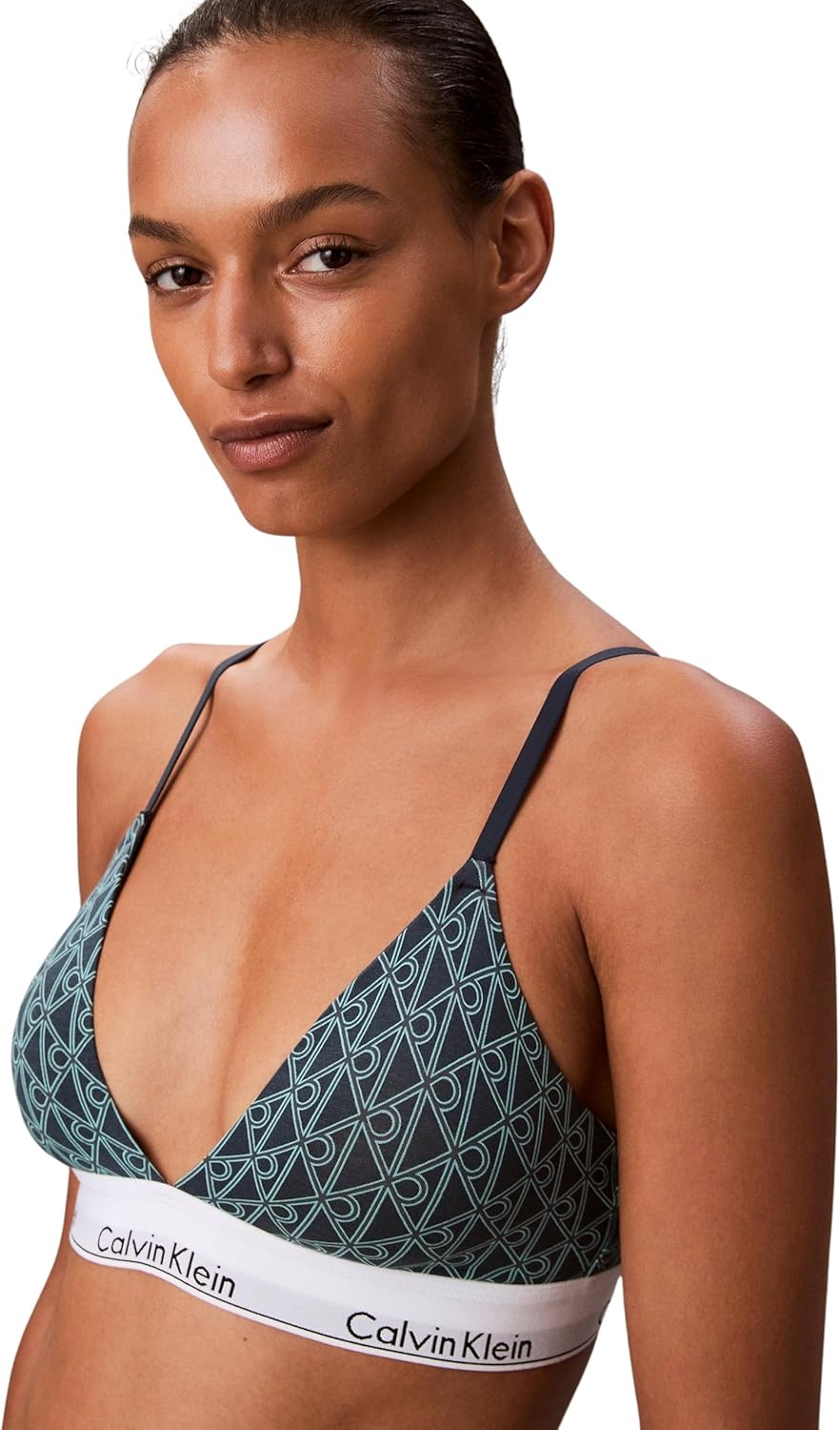 Detalle de Calvin Klein Women’s Lightly Lined Plunge Triangle Bralette
