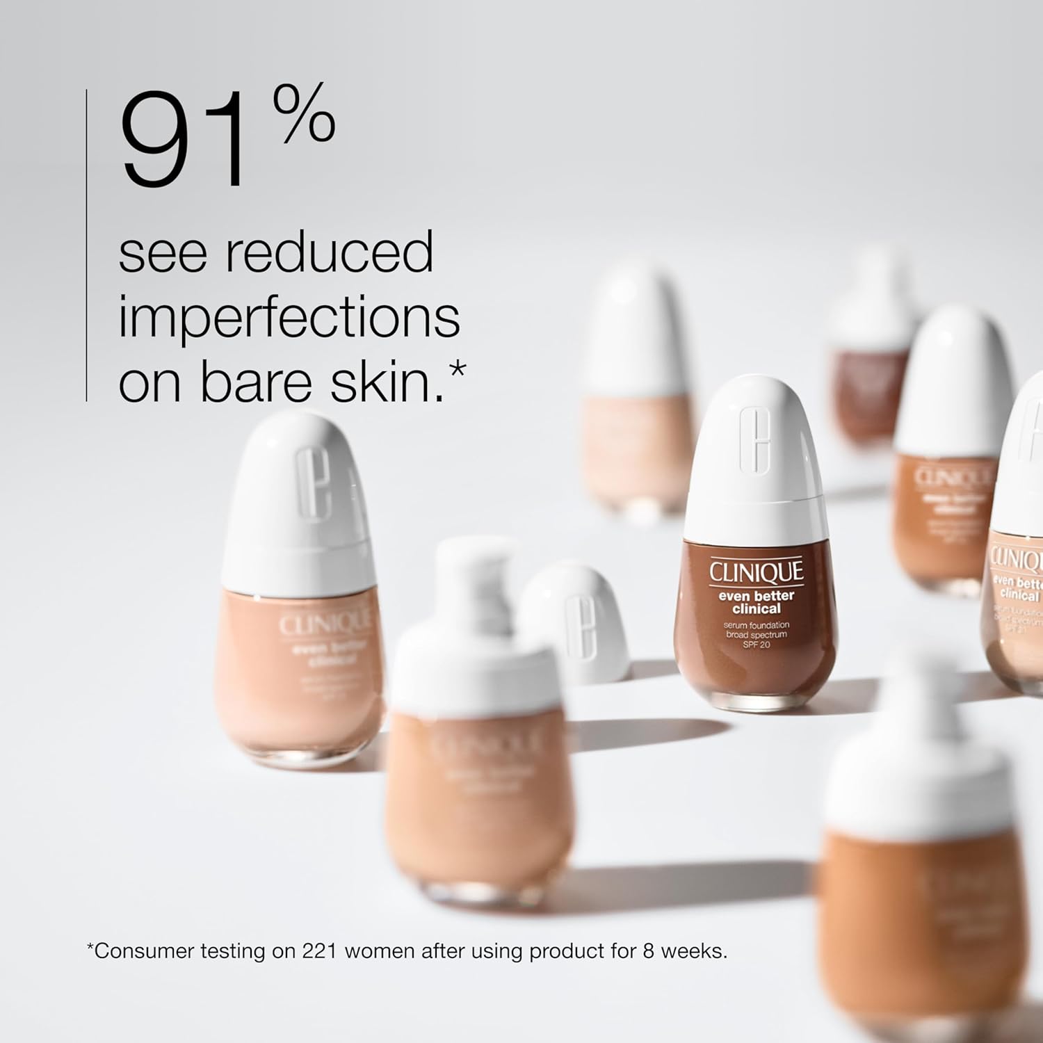 Thumbnail 1 de Even Better Clinical Serum Foundation SPF 20 | Full Coverage, Satin Matte Finish