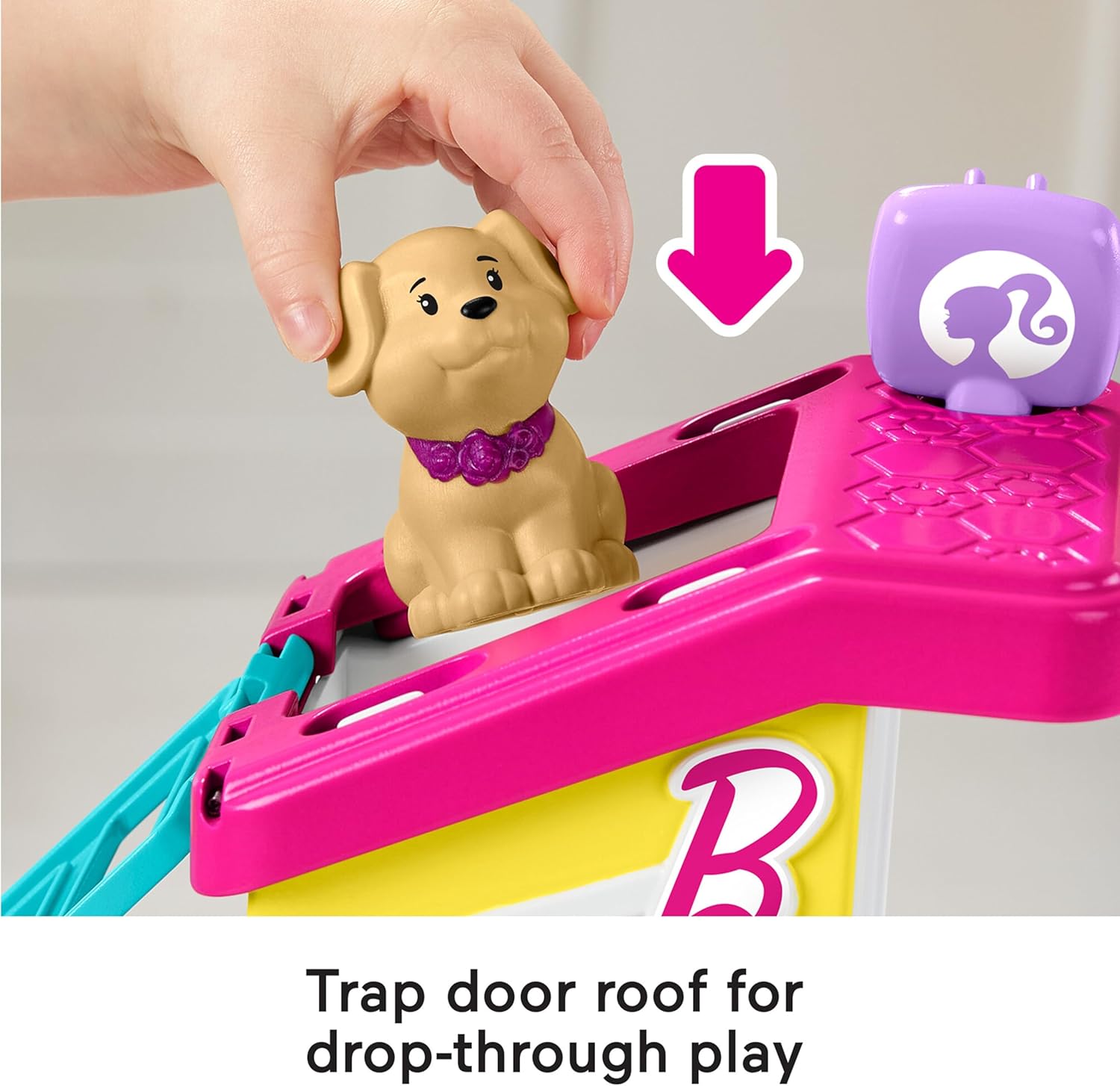 Detalle de Fisher-Price Little People Barbie Toddler Play and Care Pet Spa Playset (HJW76)