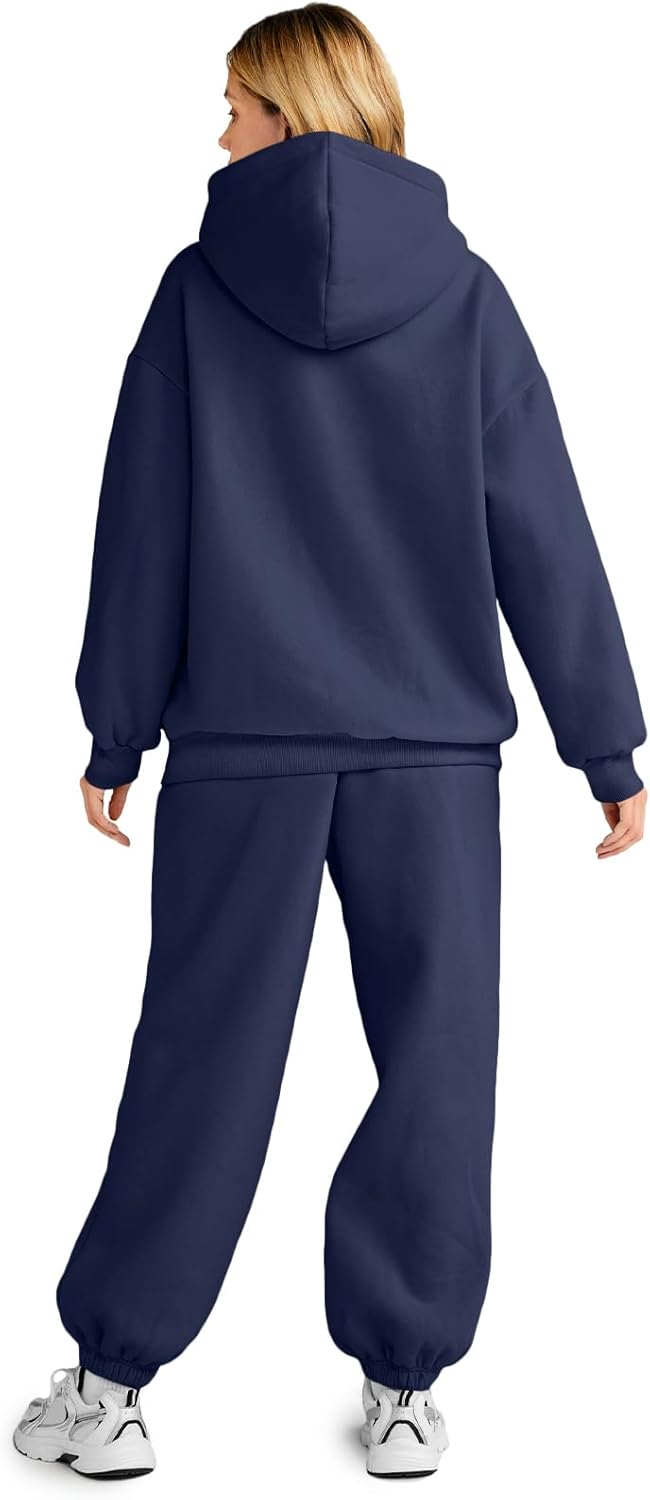 Thumbnail 2 de AUTOMET Womens 2 Piece Lounge Hoodie Sweatsuit Set (Plus Size)