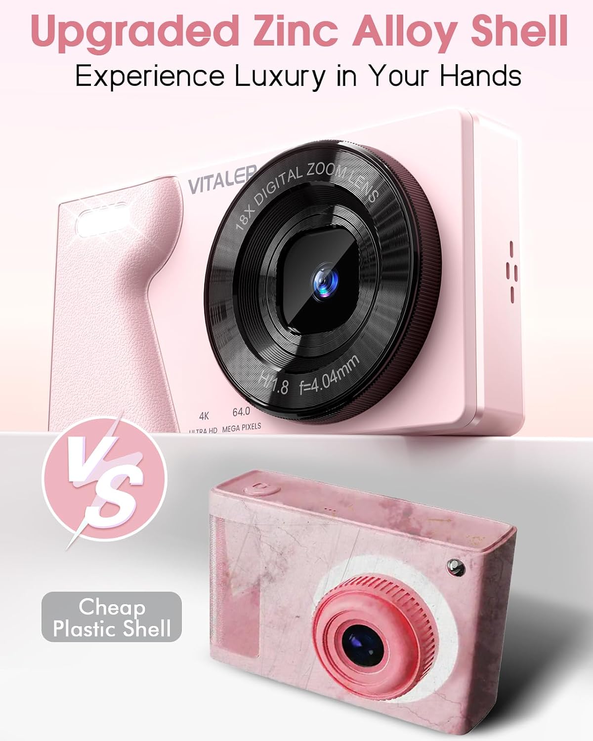 Detalle 2 de Vitaler 64MP 4K Digital Camera with Autofocus