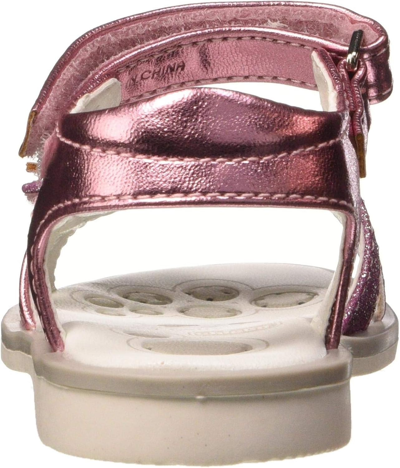 Detalle de Sandales Chicco à Double Velcro pour Fille — Confort léger et respirant, conçues en Italie