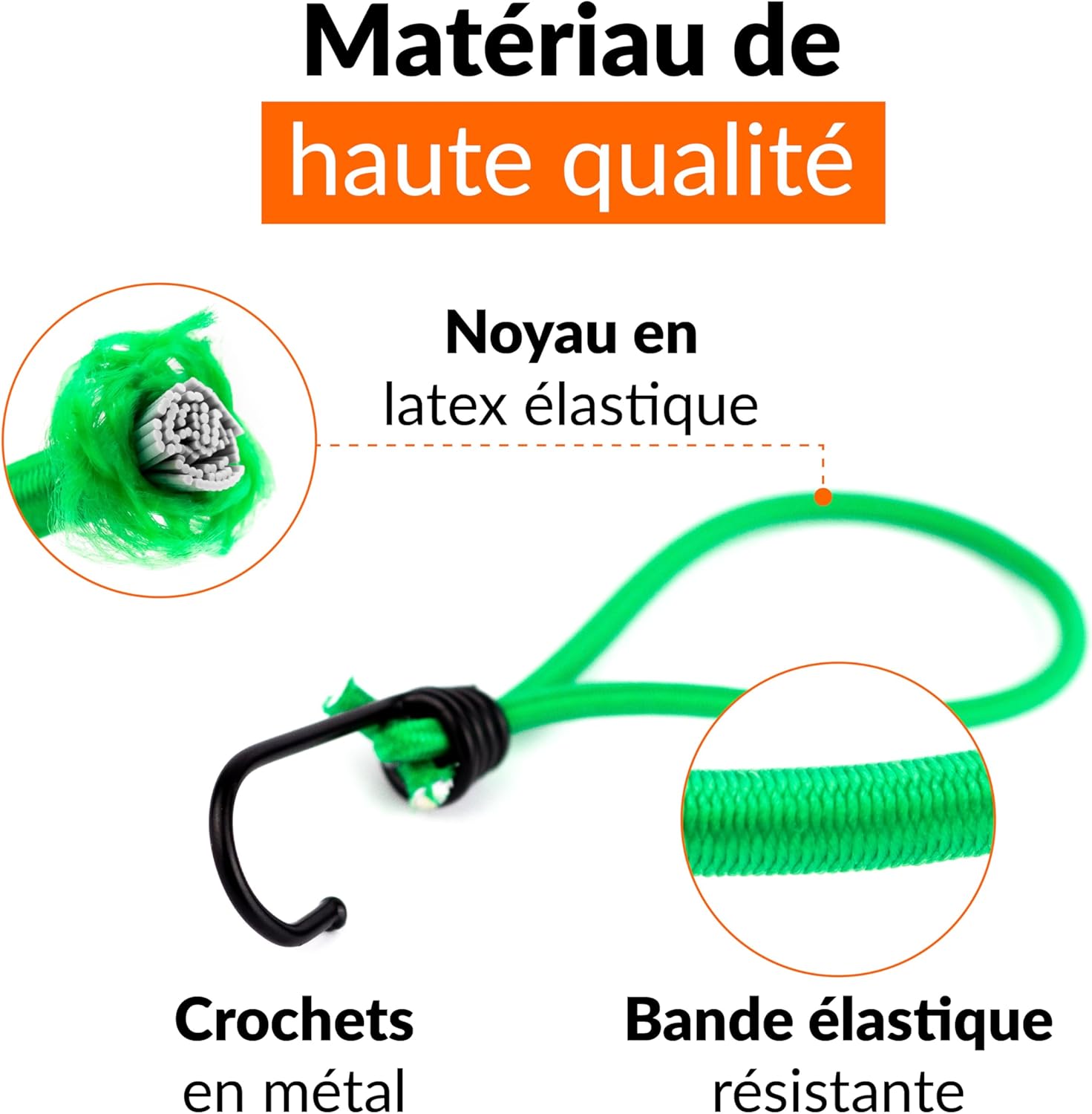 Thumbnail 3 de Tendeurs élastiques 50 pièces 🧰